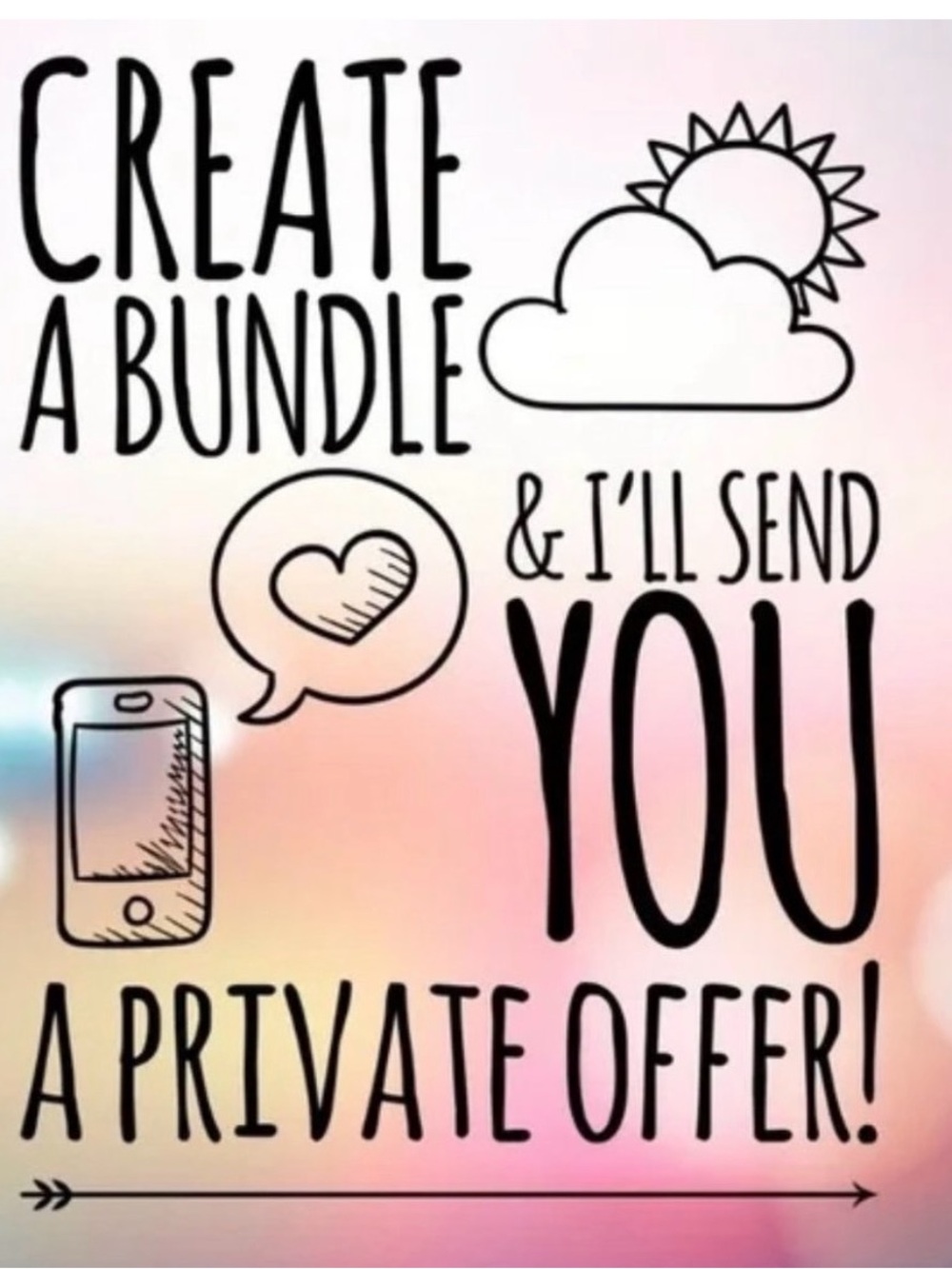 Create a Bundle Graphic Sign - Pink Gradient
